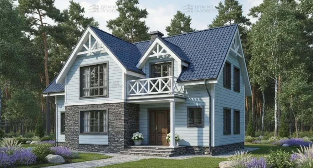 Проект Двухэтажный дом 10 на 11, 115 м2