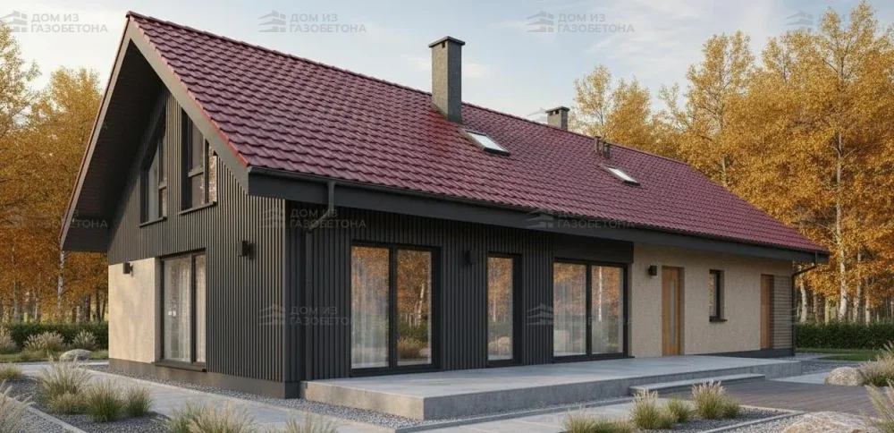 Проект Двухэтажный дом 19 на 10, 226 м2