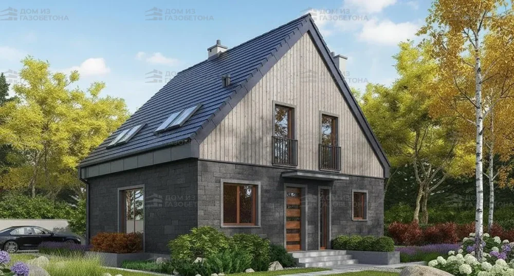 Проект Двухэтажный дом 10 на 8, 103 м2