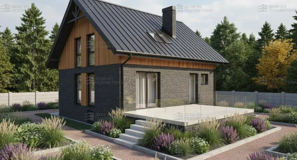 Проект Двухэтажный дом 11 на 11, 167 м2