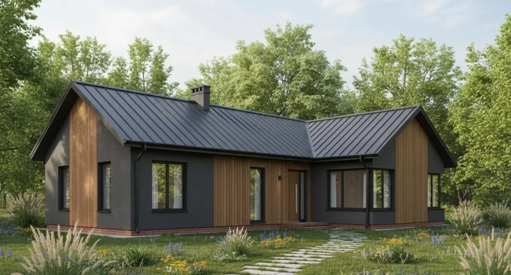 Проект Одноэтажный дом 16 на 13, 112 м2