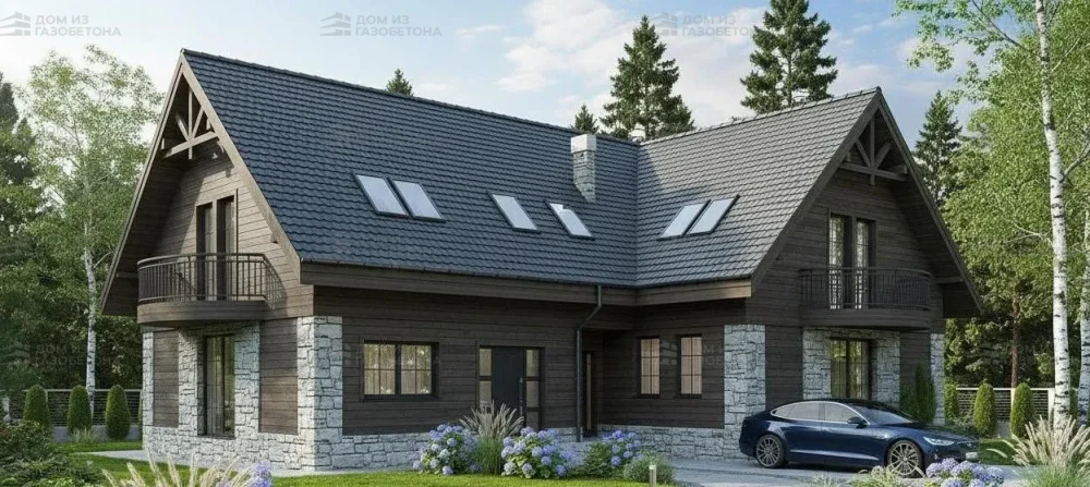 Проект Двухэтажный дом 17 на 12, 267 м2