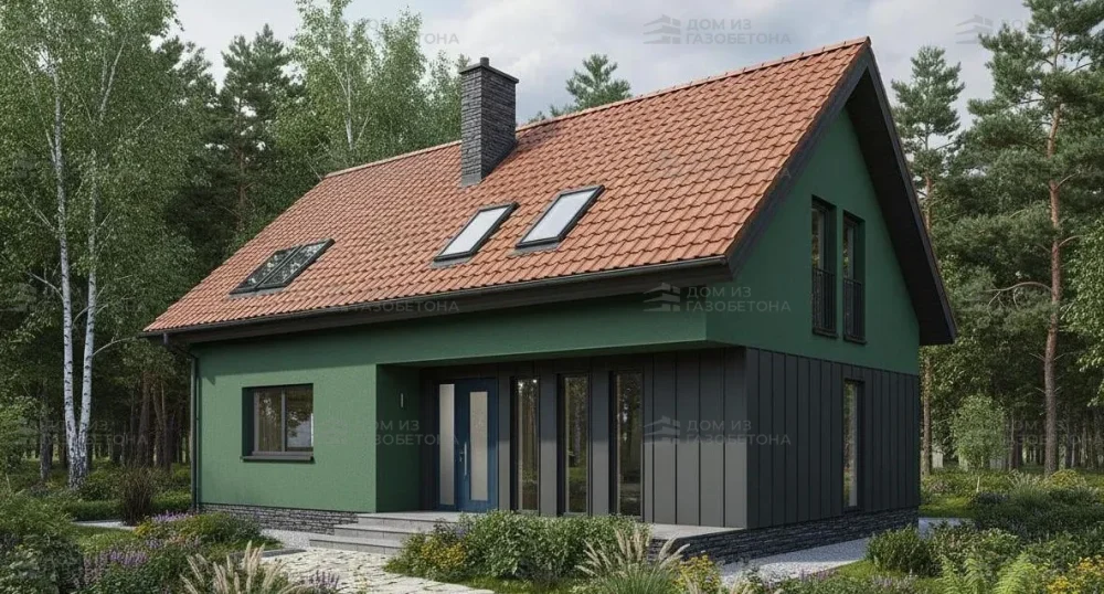 Проект Двухэтажный дом 12 на 10, 149 м2