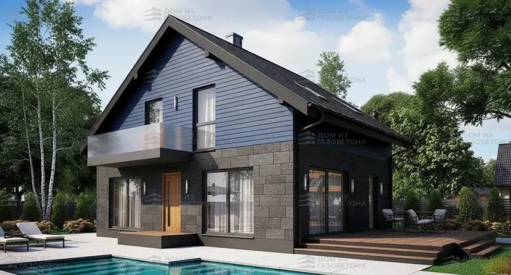 Проект Двухэтажный дом 9 на 11, 144 м2