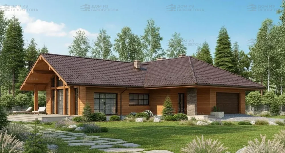 Проект Двухэтажный дом 19 на 23, 298 м2