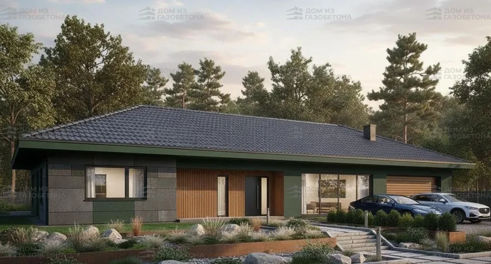 Проект Одноэтажный дом 21 на 24, 301 м2