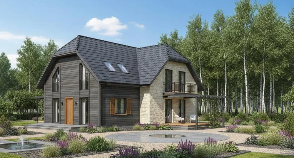 Проект Двухэтажный дом 21 на 10, 223 м2