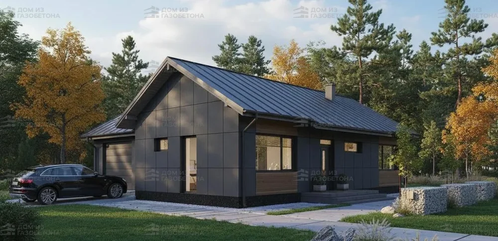 Проект Одноэтажный дом 16 на 10, 116 м2